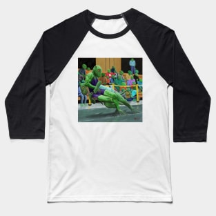 Lizard Man Wrestler Fantasy Creatures Baseball T-Shirt